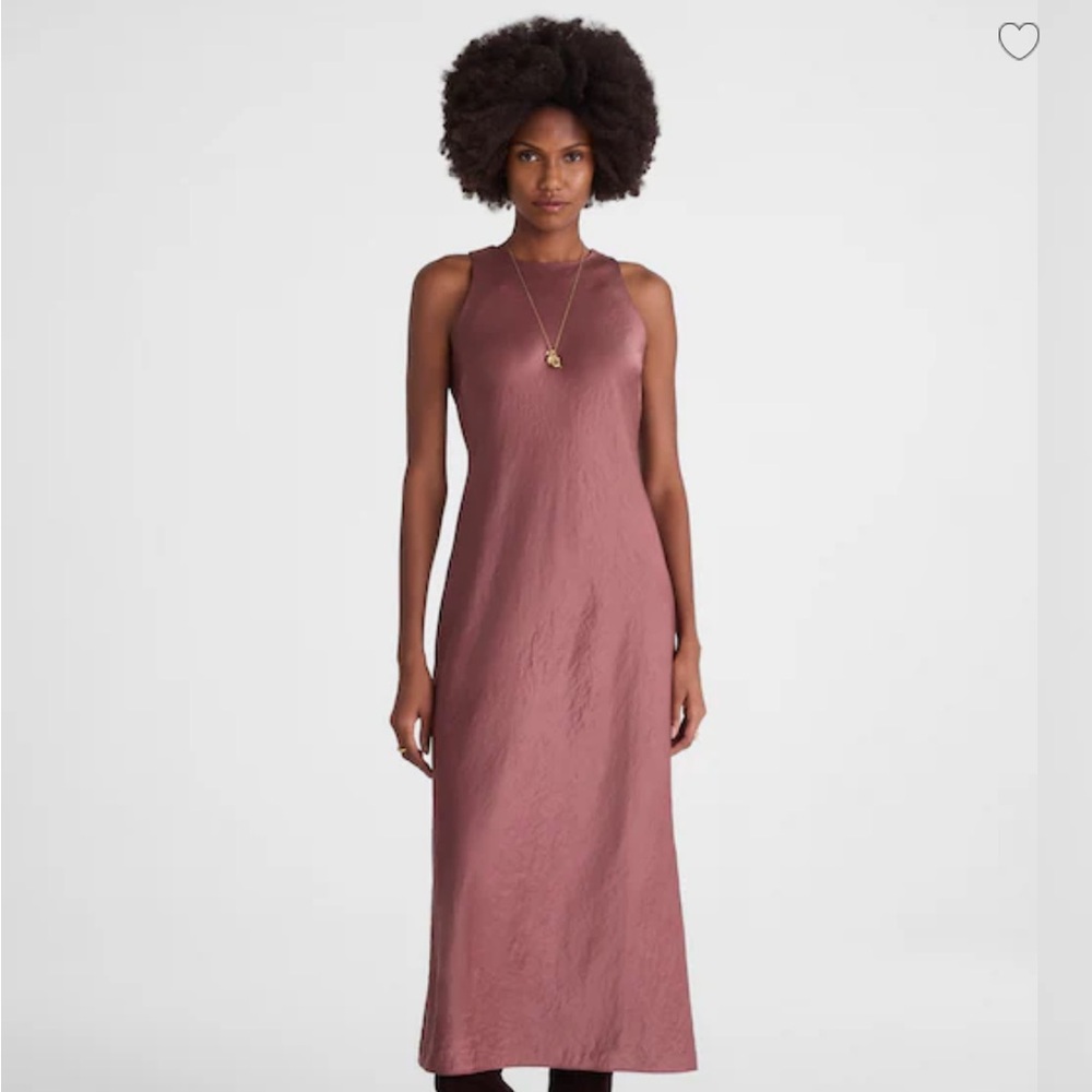 Madewell Dusty Rose Sleeveless Maxi Dress